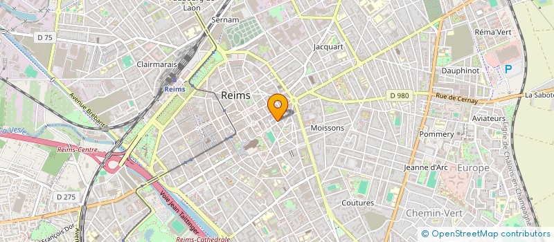 localisation de l'entreprise INST FORMATION SUP EUROP DE COIFFURE  REIMS