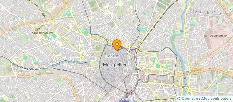 localisation de l'entreprise INST FORMATION URBANISME CONSTRUCTION à MONTPELLIER