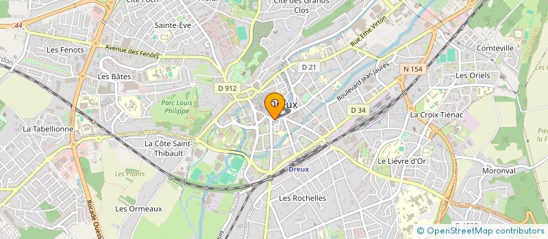 localisation de l'entreprise INST FR DE CORRECTION AUDITIVE à DREUX