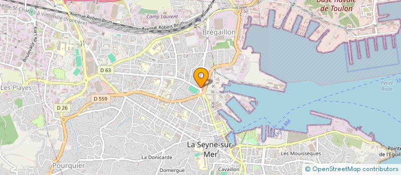 localisation de l'entreprise INST FRANCAIS COMMUNICATION RENCONTRES  LA SEYNE-SUR-MER