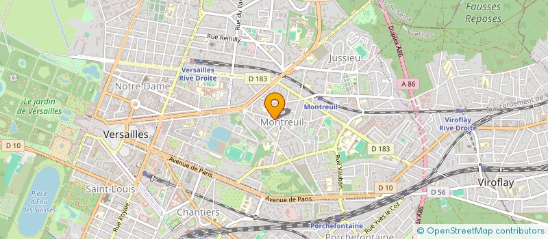localisation de l'entreprise INST INFORM FORMAT ENT IDIFE à VERSAILLES