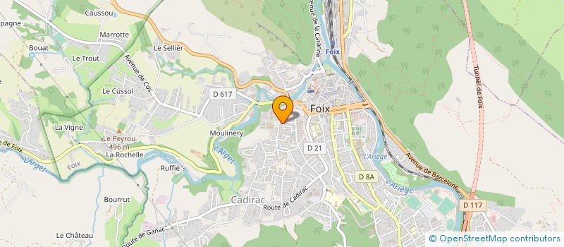 localisation de l'entreprise INST INTERDEP POUR LA CREATION ET L'EXPLOITATION D'OUVRAGES DE PRODUCTION D'EAU BRUTE EN ARIEGE ET EN HAUTE-GARONNE à FOIX
