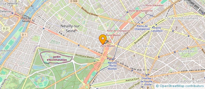 localisation de l'entreprise INST JAZ PERFECTIONNEMENT COMM à NEUILLY-SUR-SEINE
