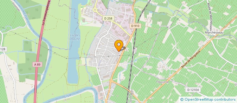 localisation de l'entreprise INST LIBOURNAIS FORMATION APPRENTISSAGE à LIBOURNE