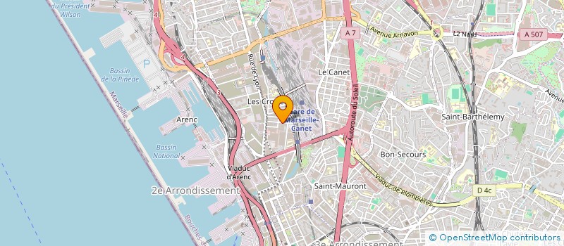 localisation de l'entreprise INST MEDITER DEVELOP LOCAL ET FORMAT à MARSEILLE