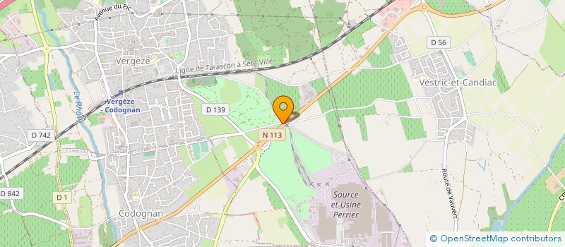 localisation de l'entreprise INST MEDITERRANEEN DU PATRIMOINE CYNEGET  VERGEZE