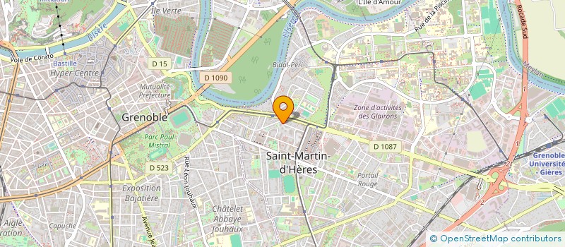localisation de l'entreprise INST MILTON H ERIKSON DE GRENOBLE  SAINT-MARTIN-D'HERES