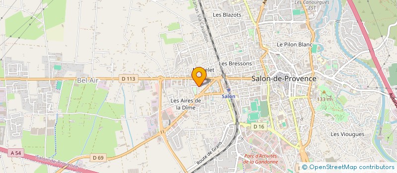 localisation de l'entreprise INST MUSICAL FORMATION PROFESSIONNELLE à SALON-DE-PROVENCE