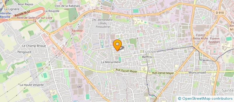 localisation de l'entreprise INST NAL DES CAISSES DES ECOLES à TOURS