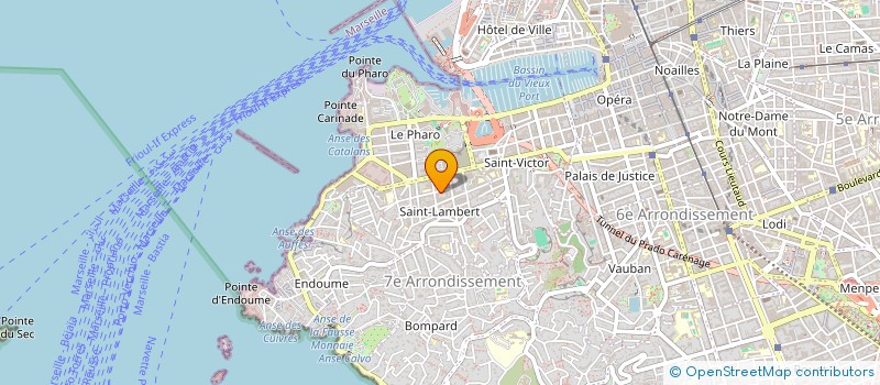 localisation de l'entreprise INST PREVENTION GESTION RISQUES RUBAINS à MARSEILLE