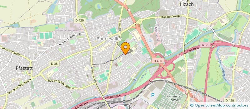 localisation de l'entreprise INST PROMOTION HUMAINE COMMUNAUTAIRE à MULHOUSE