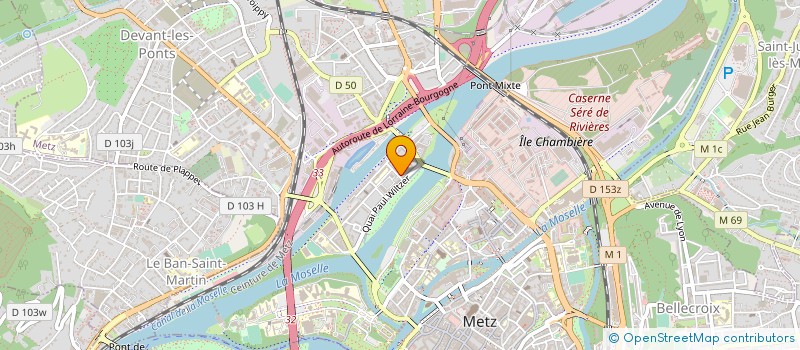 localisation de l'entreprise INST PROTEC SOCIALE TRAV SIDERURGIE LORR à METZ