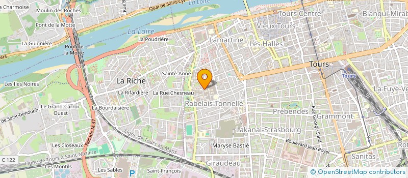 localisation de l'entreprise INST RECH ELECTRO PHYSIOPATHOL à TOURS