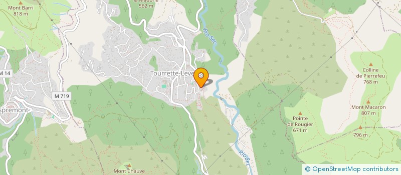 localisation de l'entreprise INST.RECHER.APPLIQ.AU CO-DEVELOPPEMENT  TOURRETTE-LEVENS