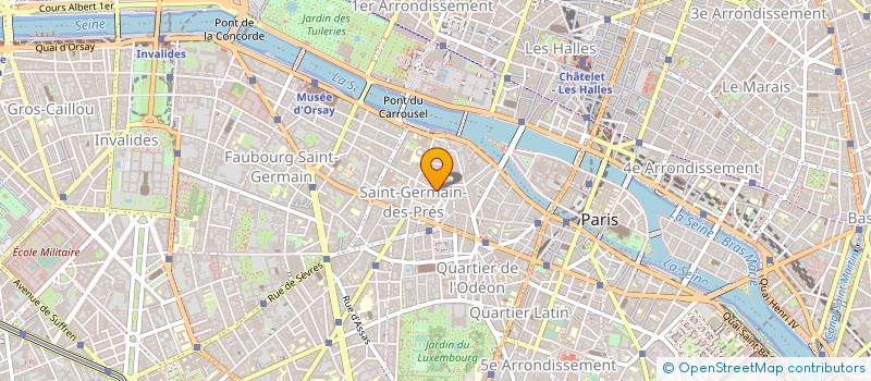 localisation de l'entreprise INST RECHERCHE APPLICATION BIOLOGIQUE  PARIS