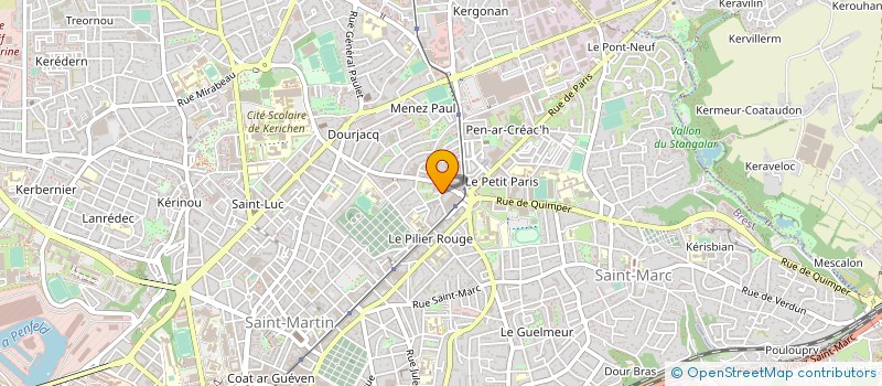 localisation de l'entreprise INST RECHERCHE COMM MANAGEMENT ENT à BREST
