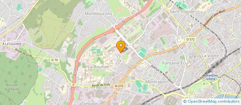 localisation de l'entreprise INST RECHERCHE DEVELOP QUALITE à BESANCON