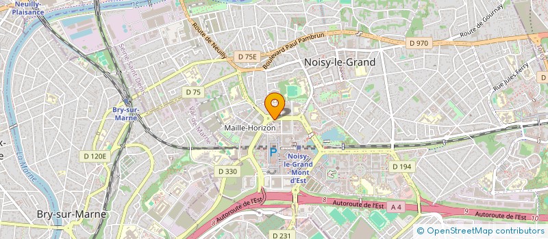 localisation de l'entreprise INST RECHERCHES ECONOMIQUE SOCIALES à NOISY-LE-GRAND