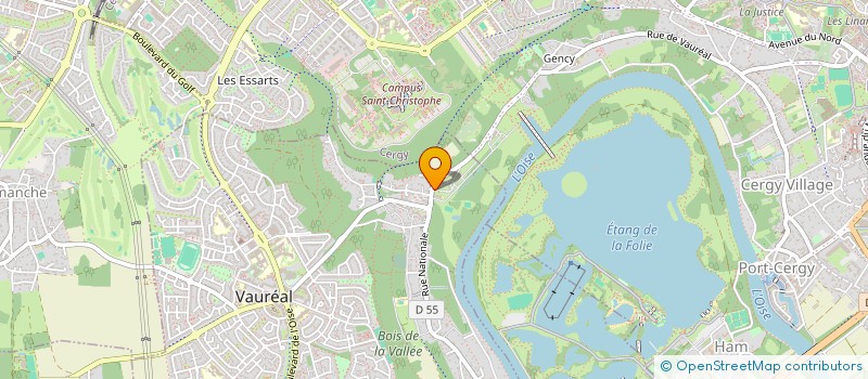 localisation de l'entreprise INST REEDU MEDIC PEDAG LE CLOS LEVALLOIS à VAUREAL