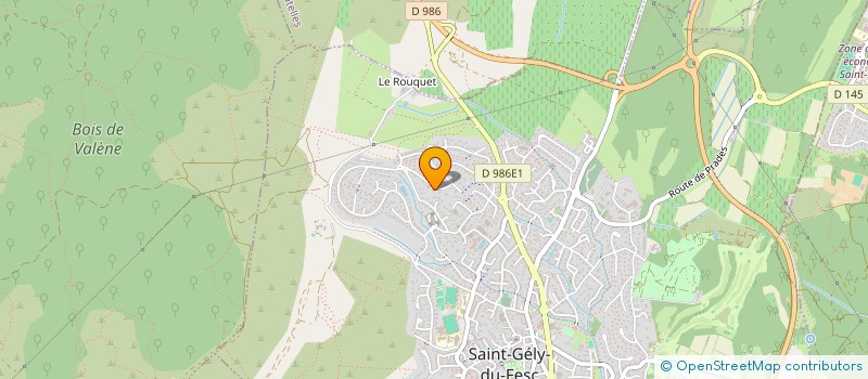 localisation de l'entreprise INST REG D INFORM BIO SOCIALE  SAINT-GELY-DU-FESC