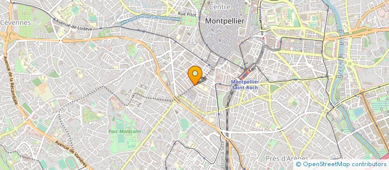 localisation de l'entreprise INST REG FORM RECH EDUC PERMANENT à MONTPELLIER
