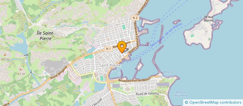 localisation de l'entreprise INST RETRAITE COMPLEM ET PARITAIRE SPM à SAINT-PIERRE