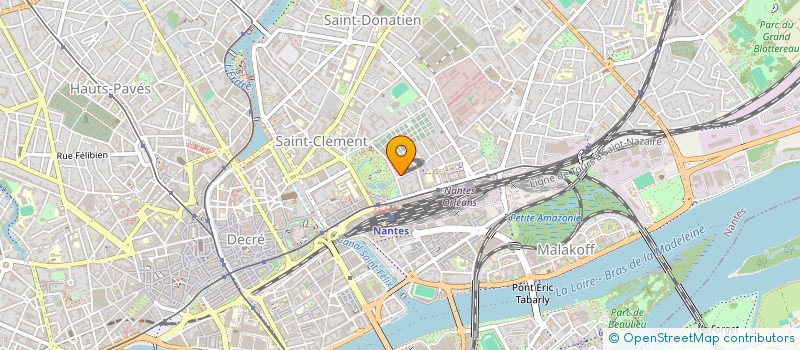 localisation de l'entreprise INST SUP ENSEIG COMMERC ADMINIST NANTAIS à NANTES