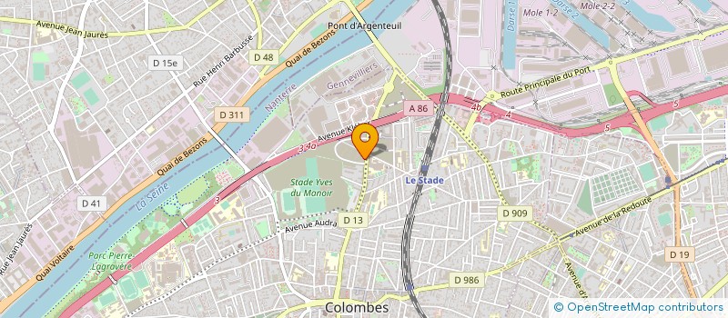 localisation de l'entreprise INST SUP ETUDES EMPLOI ALTERNANCE FORMAT  COLOMBES