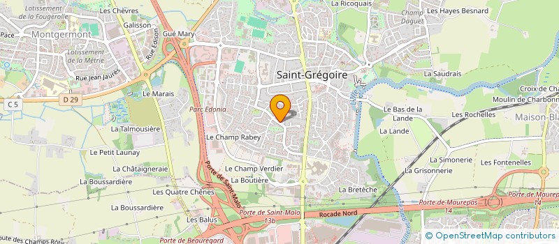 localisation de l'entreprise INST SUPER COMMER ADMINIST FORMAT CONT à SAINT-GREGOIRE