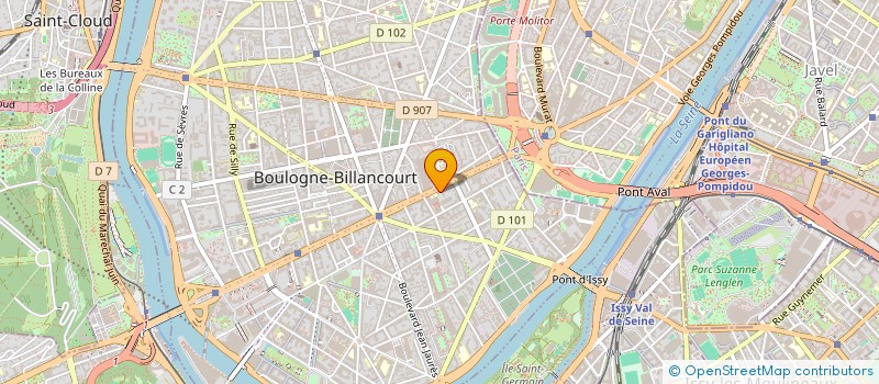 localisation de l'entreprise INST SUPERIEUR ANALYSE APPLICATIONS à BOULOGNE-BILLANCOURT