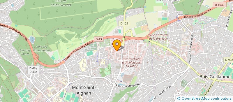 localisation de l'entreprise INST SUPERIEUR ENTREPR ROUEN - ISEROU à MONT-SAINT-AIGNAN