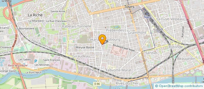 localisation de l'entreprise INST SURDOUEMENT FORMATION EDUCAT RECHER  TOURS