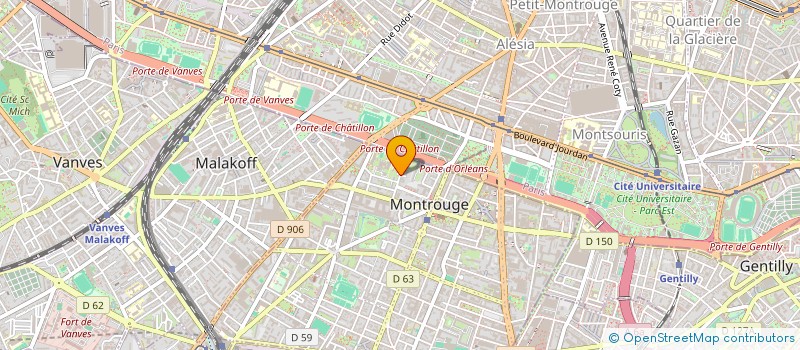 localisation de l'entreprise INST TRAVAIL SOCIAL RECHER SOC à MONTROUGE