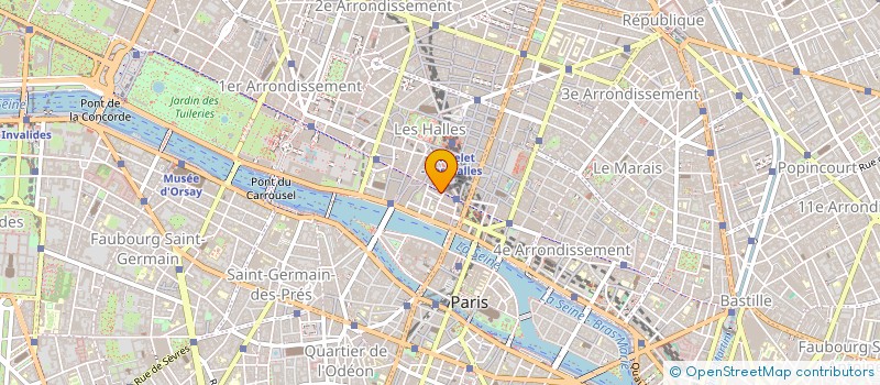 localisation de l'entreprise INSTA FORMA PROFES COMMER INDUSTRIEL à PARIS