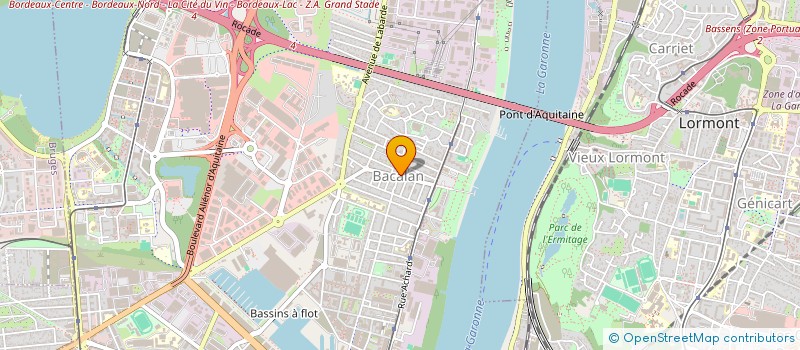 localisation de l'entreprise INSTABAT à BORDEAUX