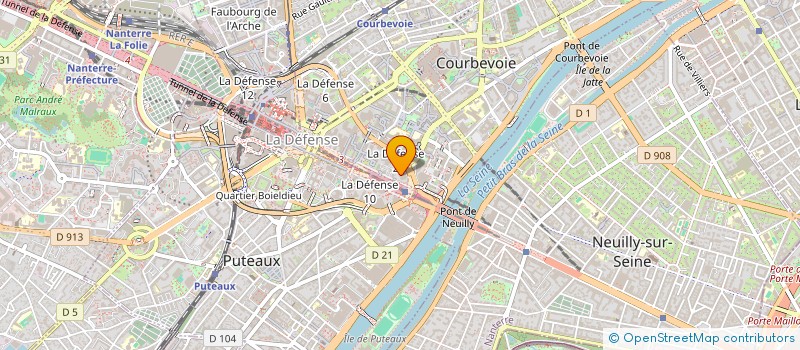 localisation de l'entreprise INSTAGRID FRANCE à COURBEVOIE