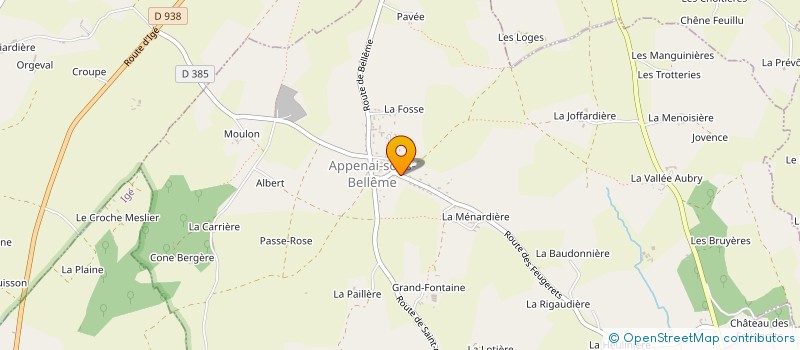 localisation de l'entreprise INSTAL 61 à APPENAI-SOUS-BELLEME