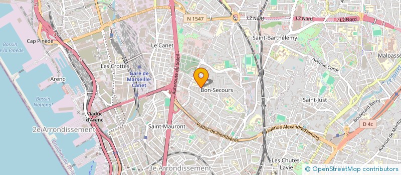 localisation de l'entreprise INSTAL COMMERCES COLLECTIV à MARSEILLE