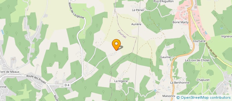localisation de l'entreprise INSTAL CONCEPT à COURSAC