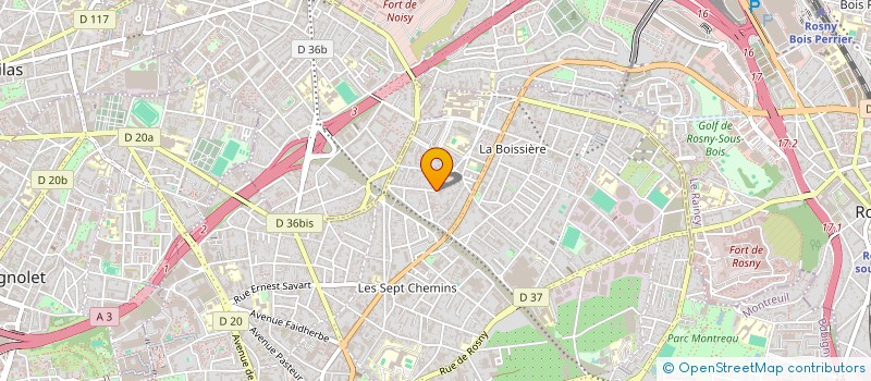 localisation de l'entreprise INSTAL DECORATION APPARTEM MAGASINS à MONTREUIL