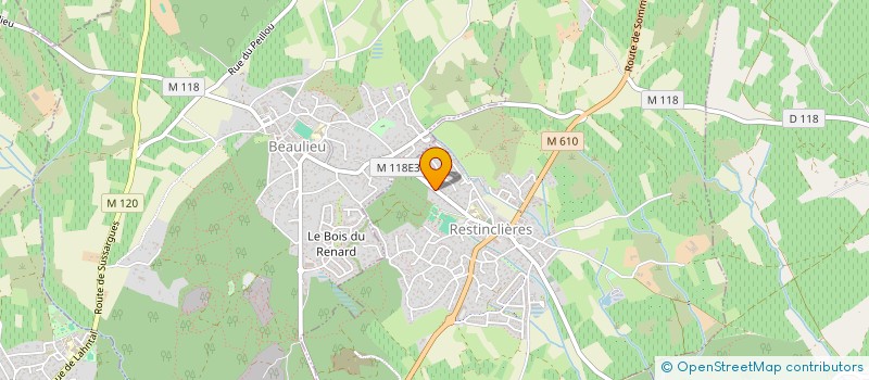 localisation de l'entreprise INSTAL'EAUSUD  RESTINCLIERES