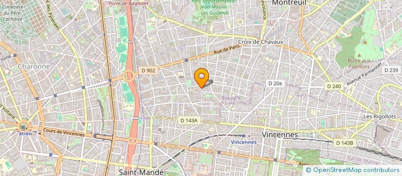 localisation de l'entreprise INSTAL RENOV CHAUFFAGE CLIMATISATION à MONTREUIL