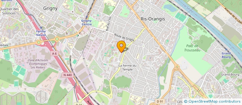 localisation de l'entreprise INSTALASUD à RIS-ORANGIS
