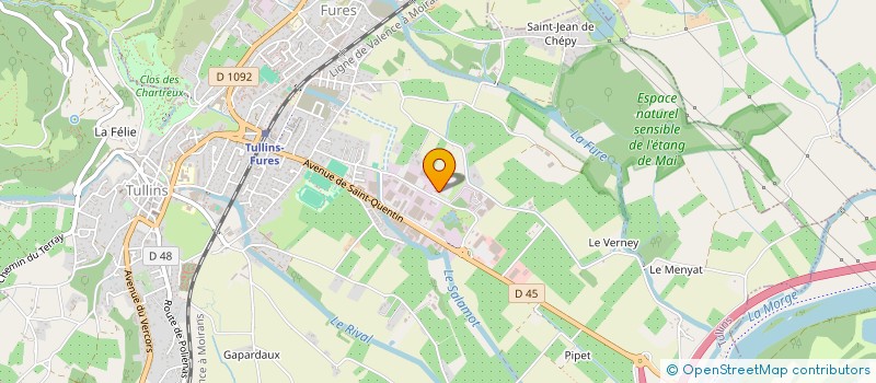 localisation de l'entreprise INSTALL à TULLINS