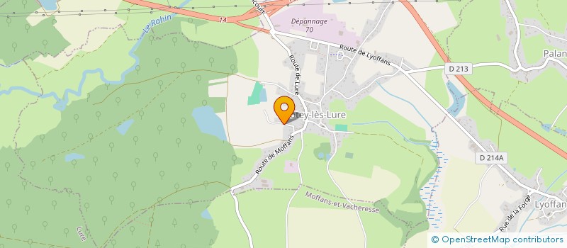 localisation de l'entreprise INSTALL'CONCEPT  FROTEY-LES-LURE