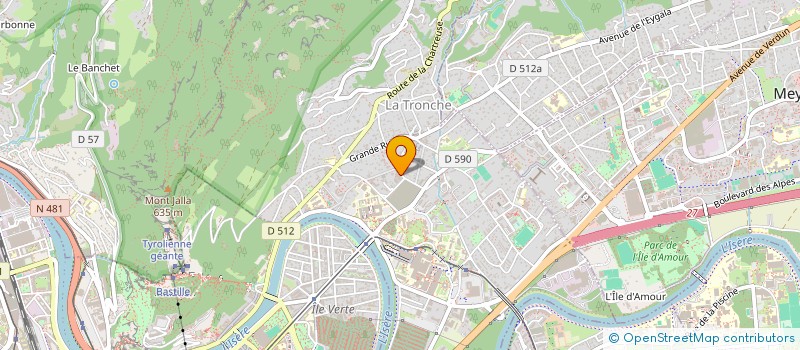 localisation de l'entreprise INSTALL' ET RENOV 38 à LA TRONCHE