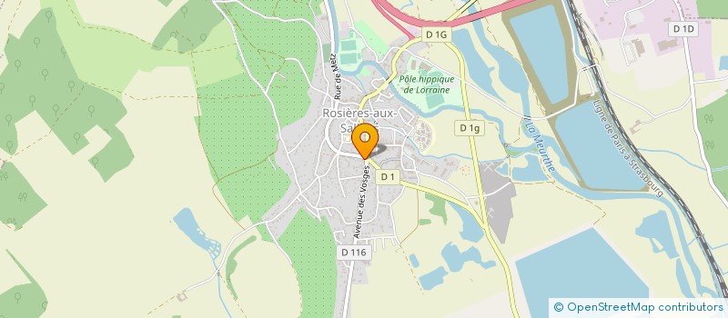 localisation de l'entreprise INSTALL SERVICE 54 à ROSIERES-AUX-SALINES