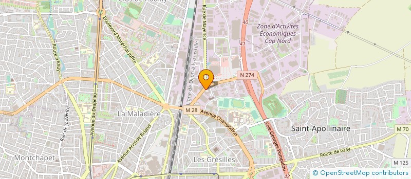 localisation de l'entreprise INSTALLA à DIJON