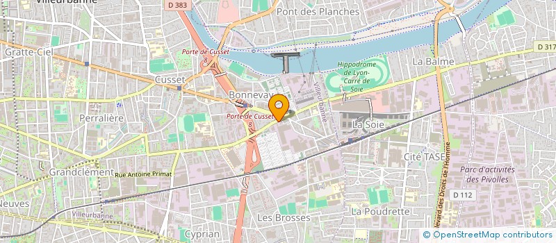 localisation de l'entreprise INSTALLAT MAITRISE ENERGIES EN INDUSTRIE à VILLEURBANNE