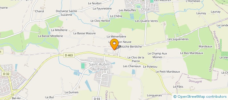 localisation de l'entreprise INSTALLATION CABLAGE ELECTRIQUE ICE à CHATEAUGIRON